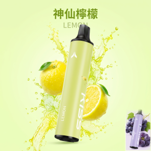 一次性電子煙｜KIS5鎧斯5號｜6500口｜型別-C充電｜3%濃度｜口味-神仙檸檬