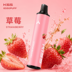 一次性電子煙｜KIS5鎧斯5號｜6500口｜型別-C充電｜3%濃度｜口味-草莓