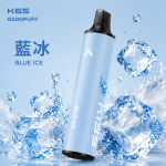 一次性電子煙｜KIS5鎧斯5號｜6500口｜型別-C充電｜3%濃度｜口味-藍冰