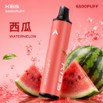 一次性電子煙｜KIS5鎧斯5號｜6500口｜型別-C充電｜3%濃度｜口味-西瓜