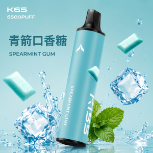 一次性電子煙｜KIS5鎧斯5號｜6500口｜型別-C充電｜3%濃度｜口味-青箭口香糖